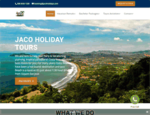 Tablet Screenshot of jacoholidays.com
